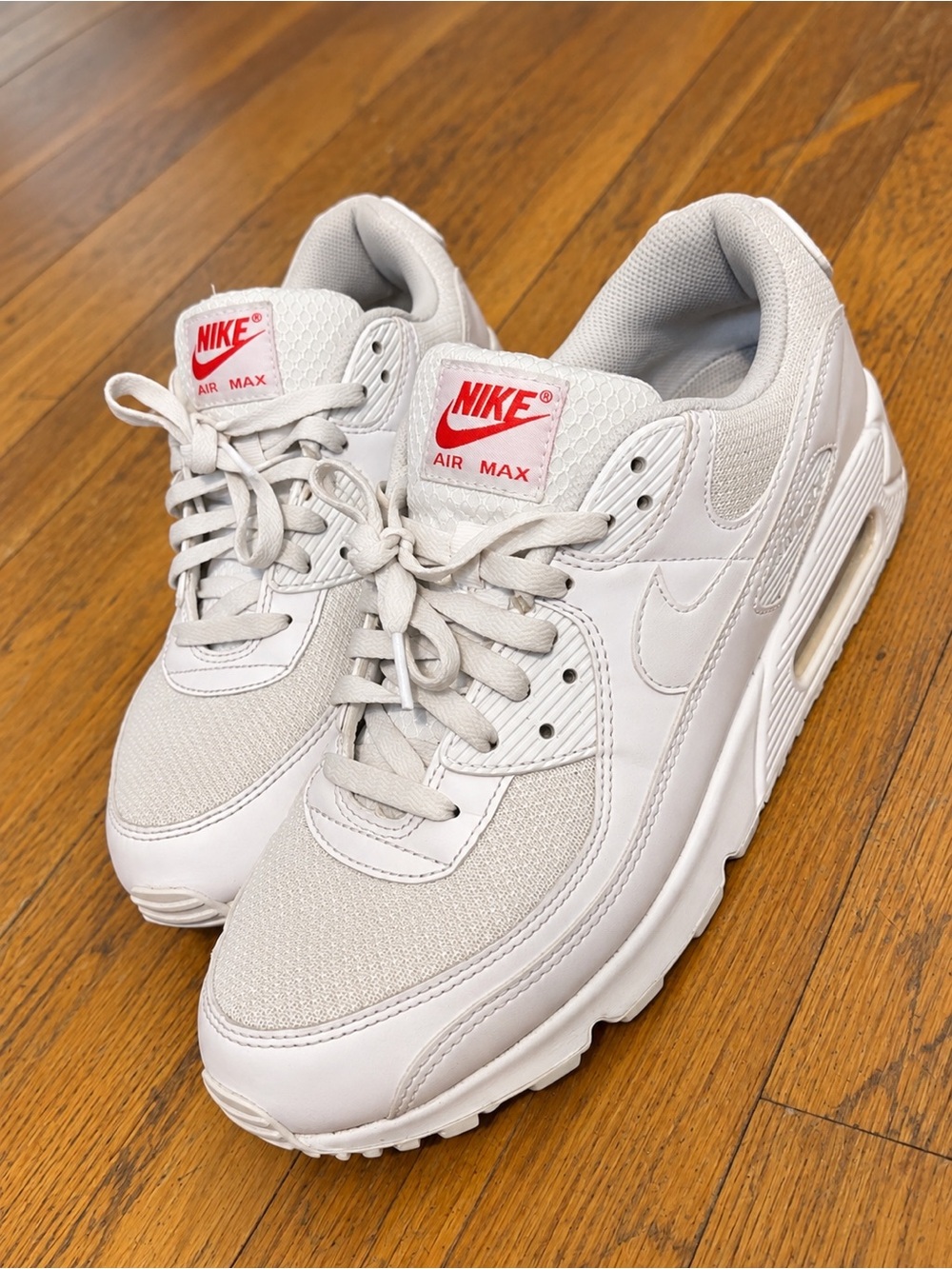 Nike Air Max Women's White Sneakers with Red Logo